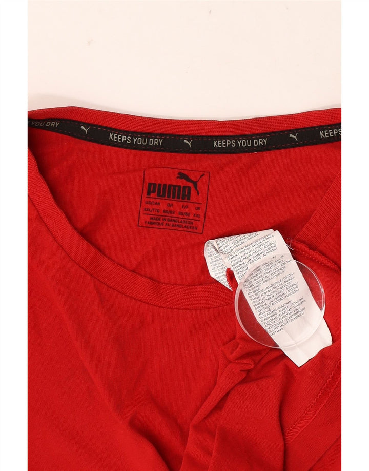 Puma muška majica kratkih rukava 2XL crveni pamuk