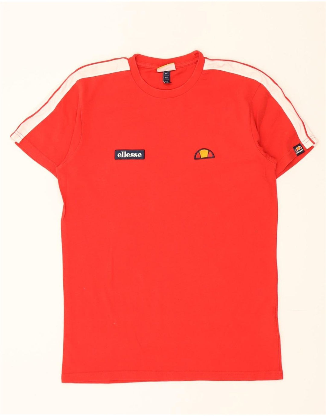 ELLESSE Mens Graphic T-Shirt Top Small Red Cotton Vintage Ellesse and Second-Hand Ellesse from Messina Hembry 