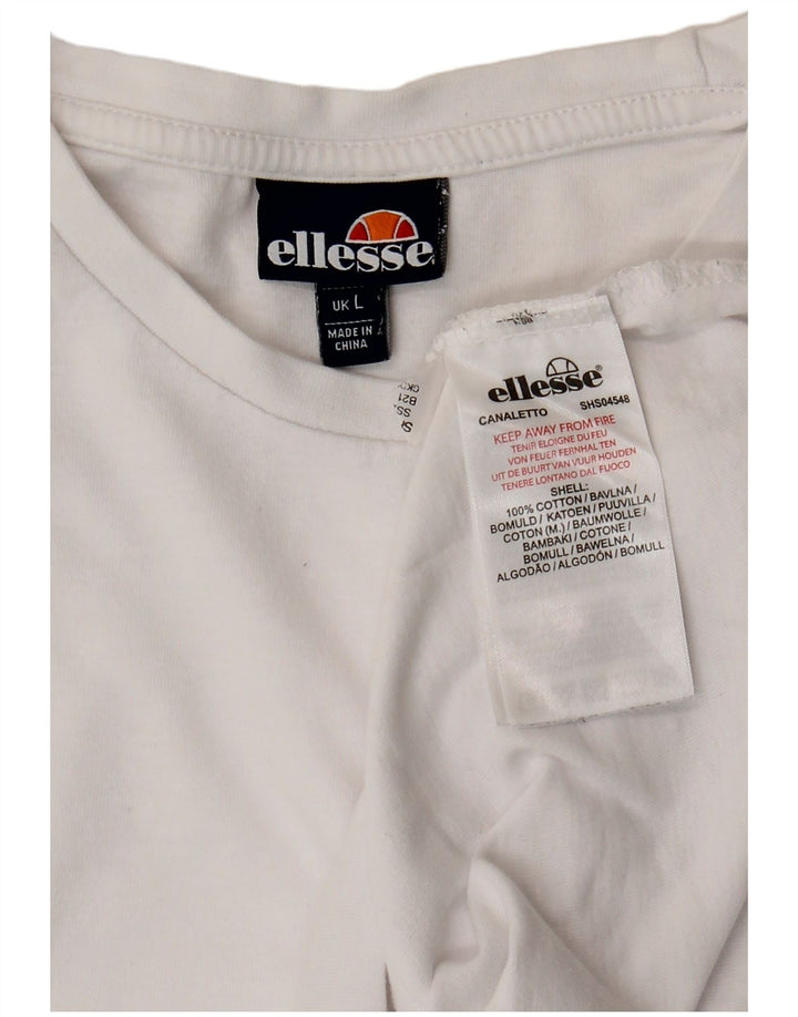Ellesse Muška majica kratkih rukava Veliki bijeli pamuk