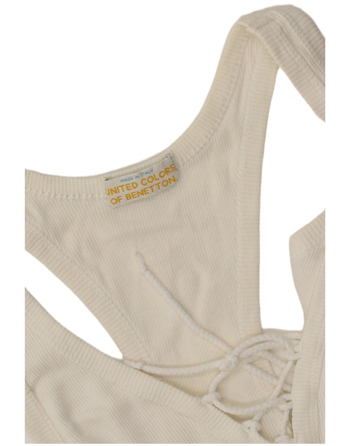 Benetton ženski bodi UK 4 XS Off White
