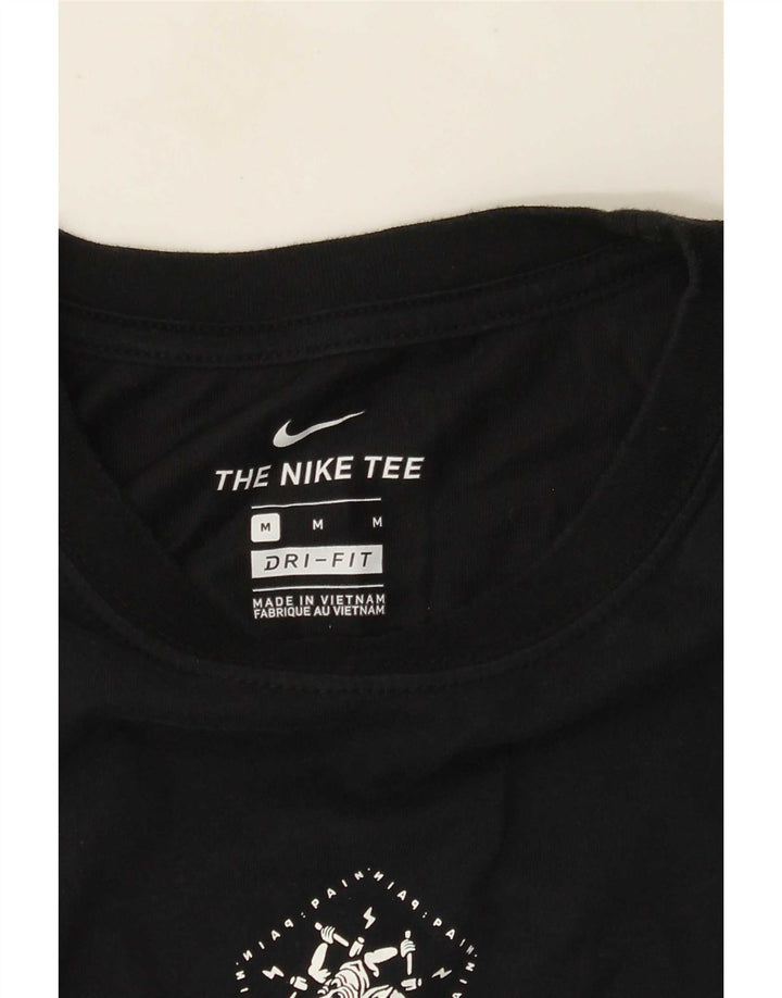 Nike Dri Fit grafički gornji dio srednje crne boje