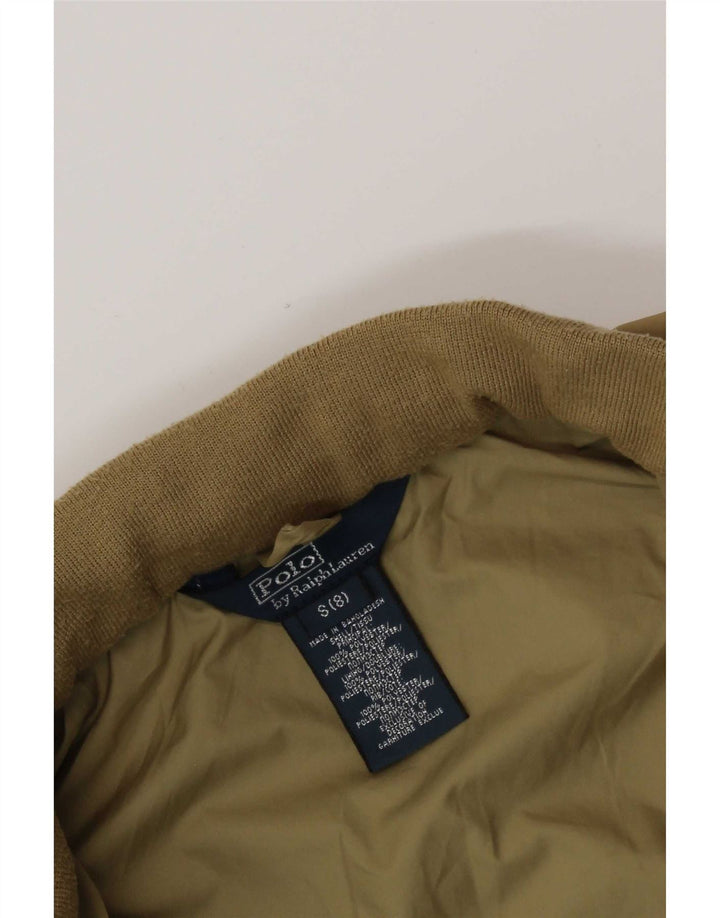 Polo Ralph Lauren Bomber jakna s kapuljačom za dječake 7-8 godina Mala bež poliester