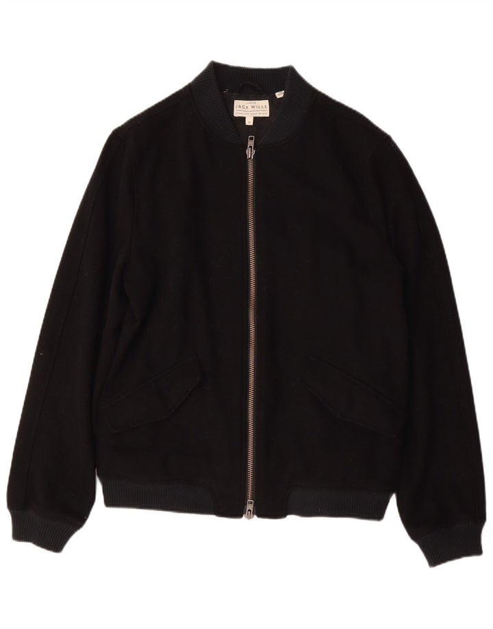 Jack Wills muška bomber jakna UK 38 Srednje tamnoplava vuna