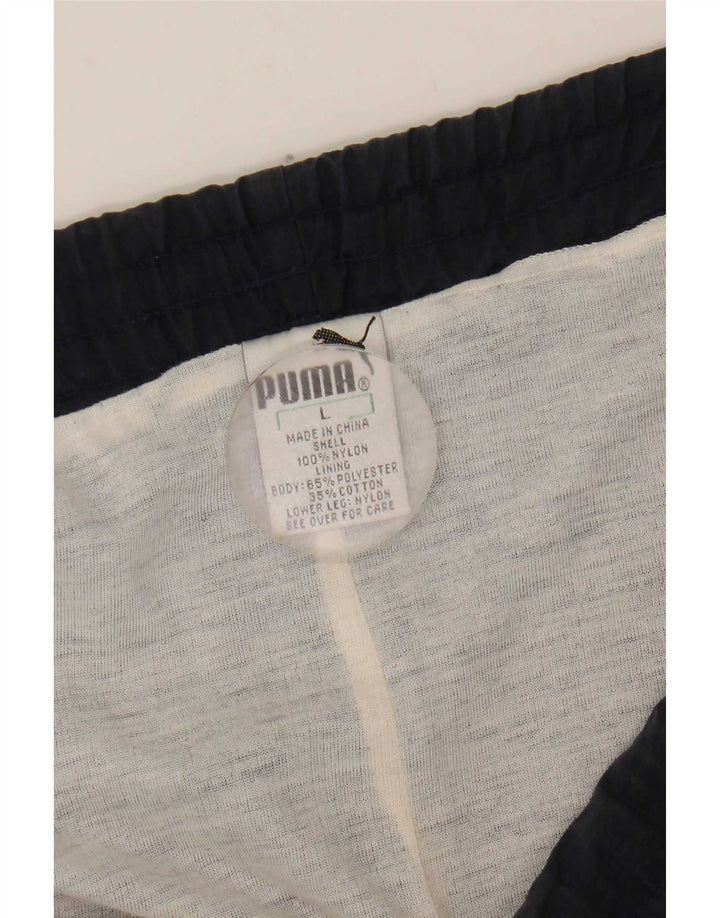 Puma muške hlače za trenirku Large Navy Blue Nylon