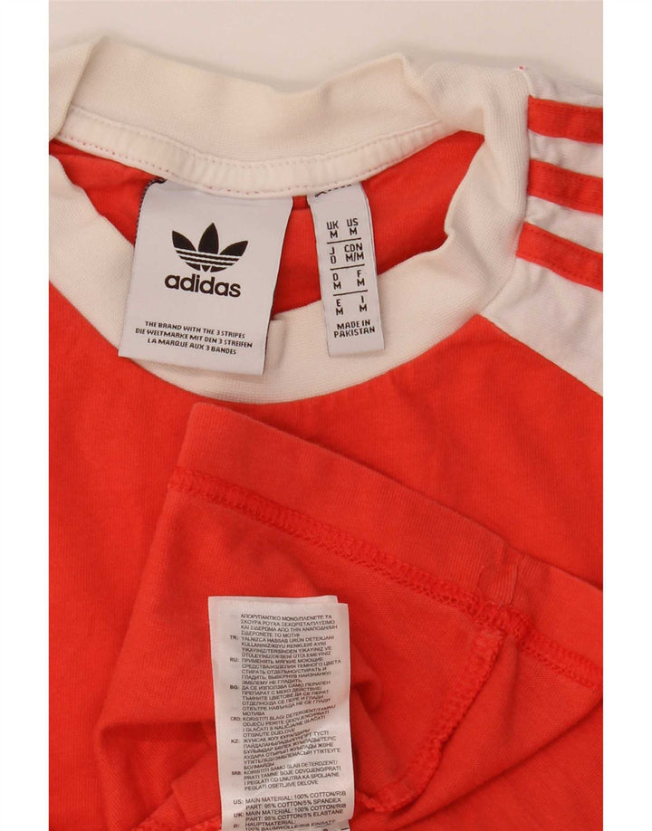 Adidas muška majica dugih rukava srednje narančaste boje, pamuk
