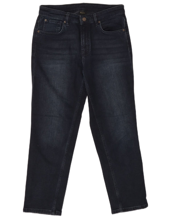 MASSIMO DUTTI Ženske sužene traperice EU 40 srednje W30 L27 tamnoplavi pamuk