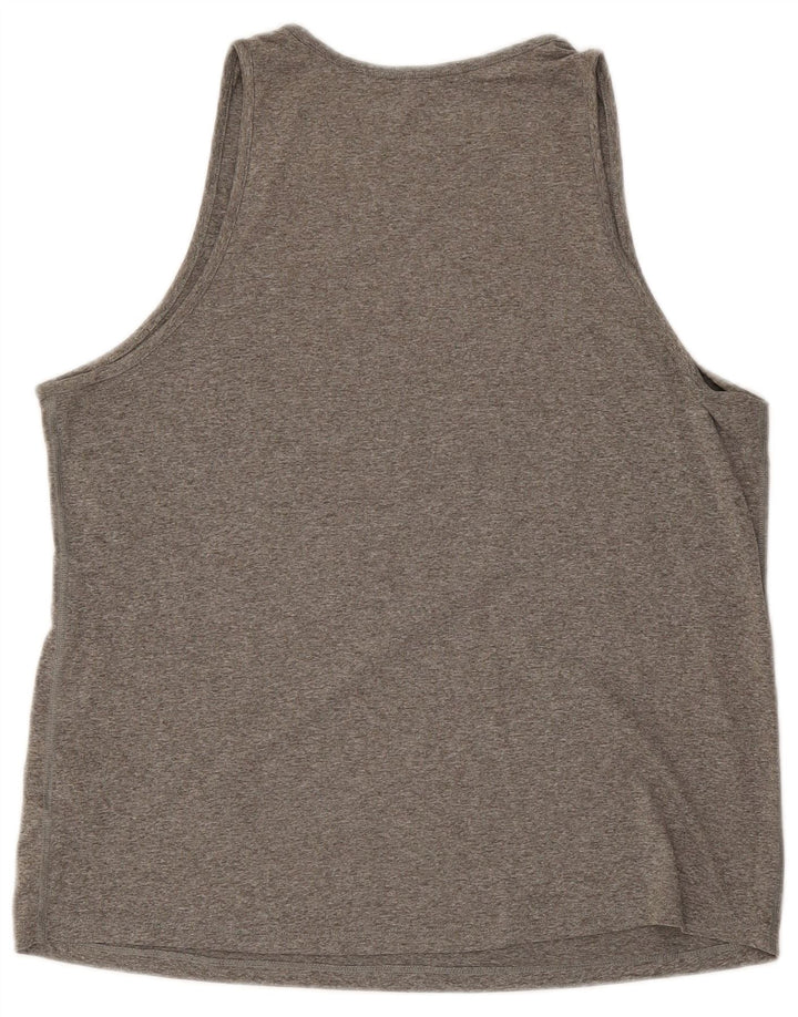 Nike Ženski Dri Fit Graphic Vest Top UK 16 Veliki sivi poliester