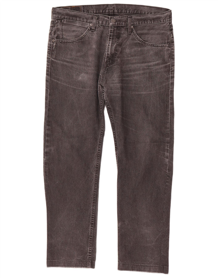 Levi's muške 504 ravne traperice W34 L29 sivi pamuk
