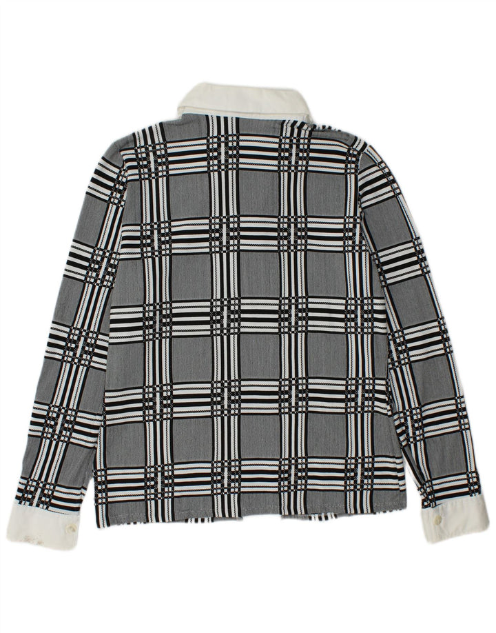 NARACAMICIE Ženska košulja s dvostrukim kopčanjem UK 14 srednje siva karirana