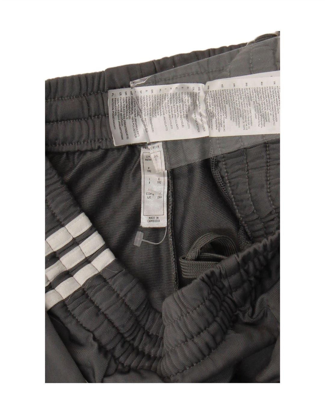 Adidas muške trenirke hlače Joggers UK 44/46 veliki sivi poliester