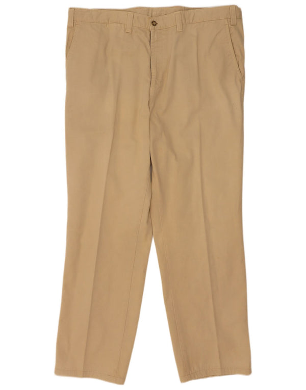 Vintage muške ravne chino hlače W40 L31 bež