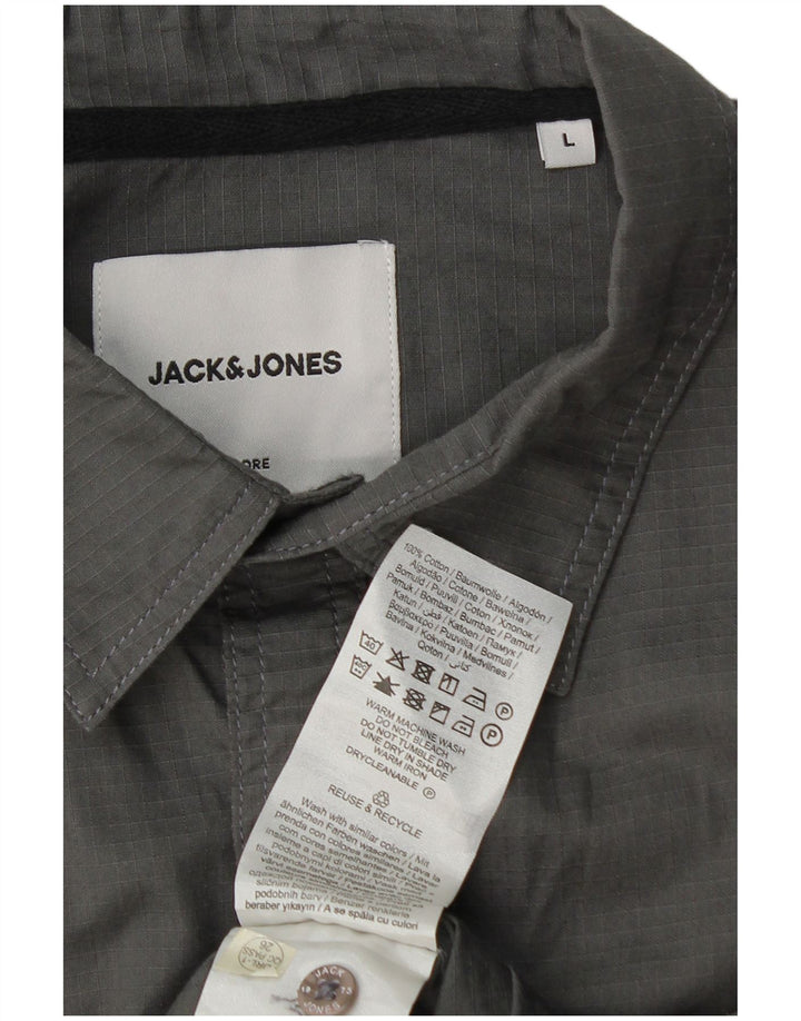 Jack & Jones Velika siva pamučna muška majica kratkih rukava