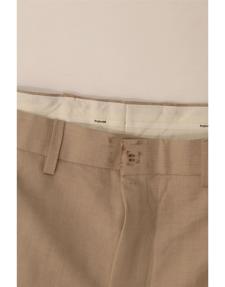 MARKS & SPENCER Muške ravne chino hlače W42 L31 Bež poliester
