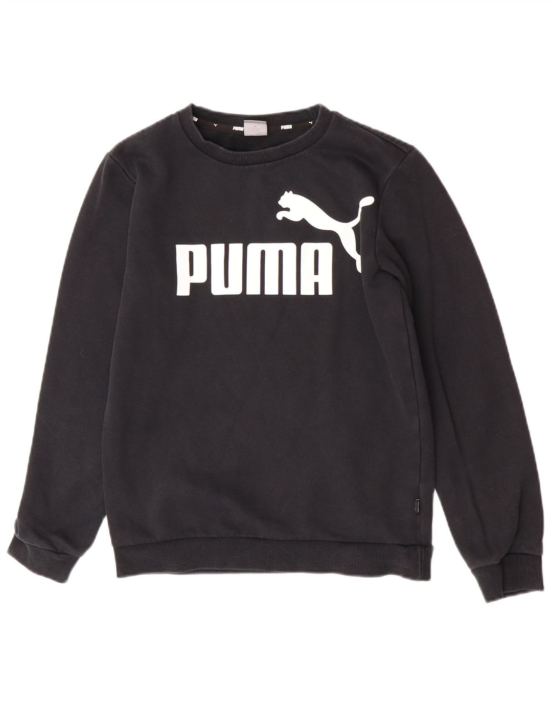 Puma Boys Graphic Sweatshirt Džemper 13-14 godina crni pamuk
