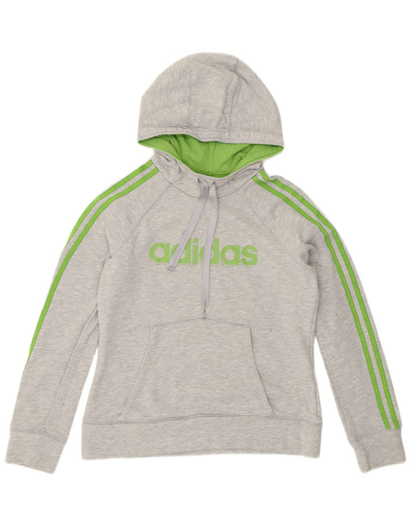 Adidas ženska majica s kapuljačom s kapuljačom UK 16 Large Grey Cotton