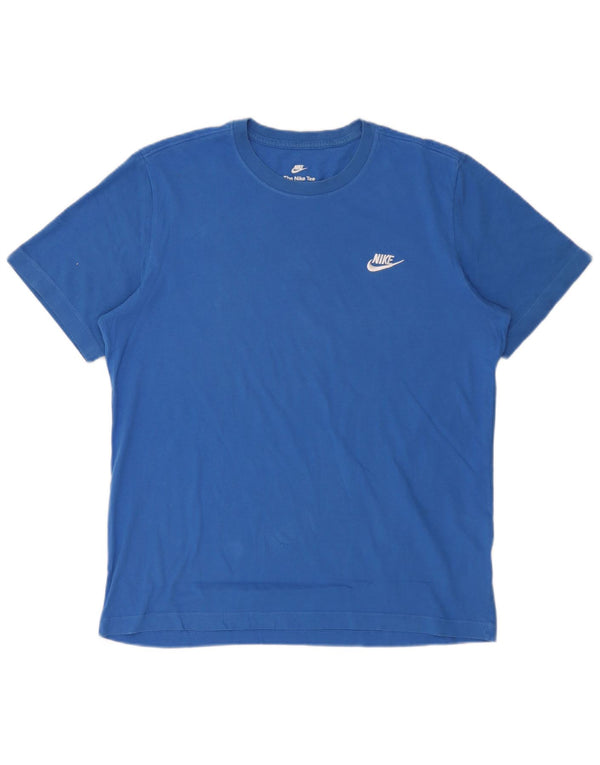 Nike Muška majica kratkih rukava Large Blue Cotton