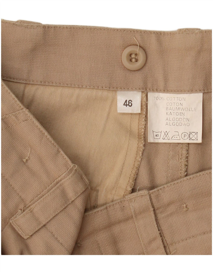 VINTAGE muške kargo kratke hlače IT 46 male W32 bež pamuk