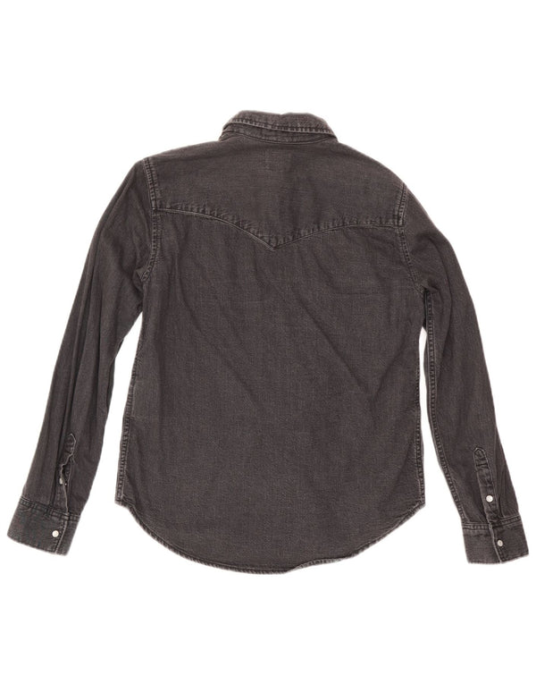Levi's ženska traper košulja UK 10 Mala crna pamuk