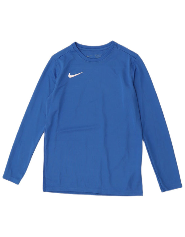 Nike Boys Dri Fit Top s dugim rukavima 12-13 Years Large Blue