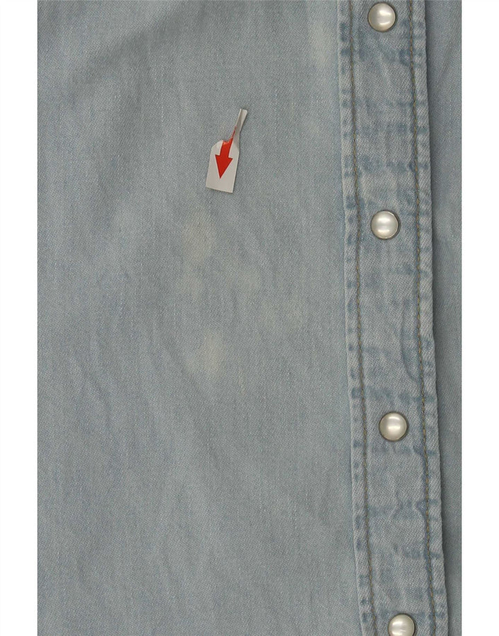 Benetton ženska traper košulja UK 10 Small Blue
