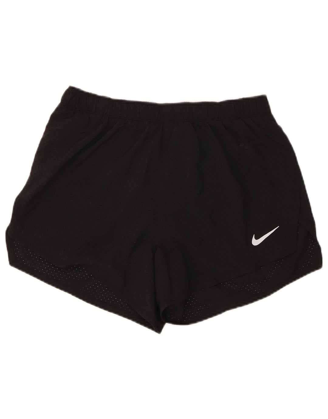 Nike ženske kratke sportske hlače Dri Fit UK 14 srednje crne boje od poliestera