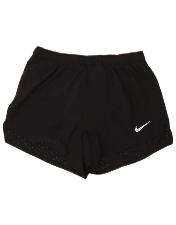 Nike Womens Dri Fit Sport Shorts UK 14 Medium Black Polyester