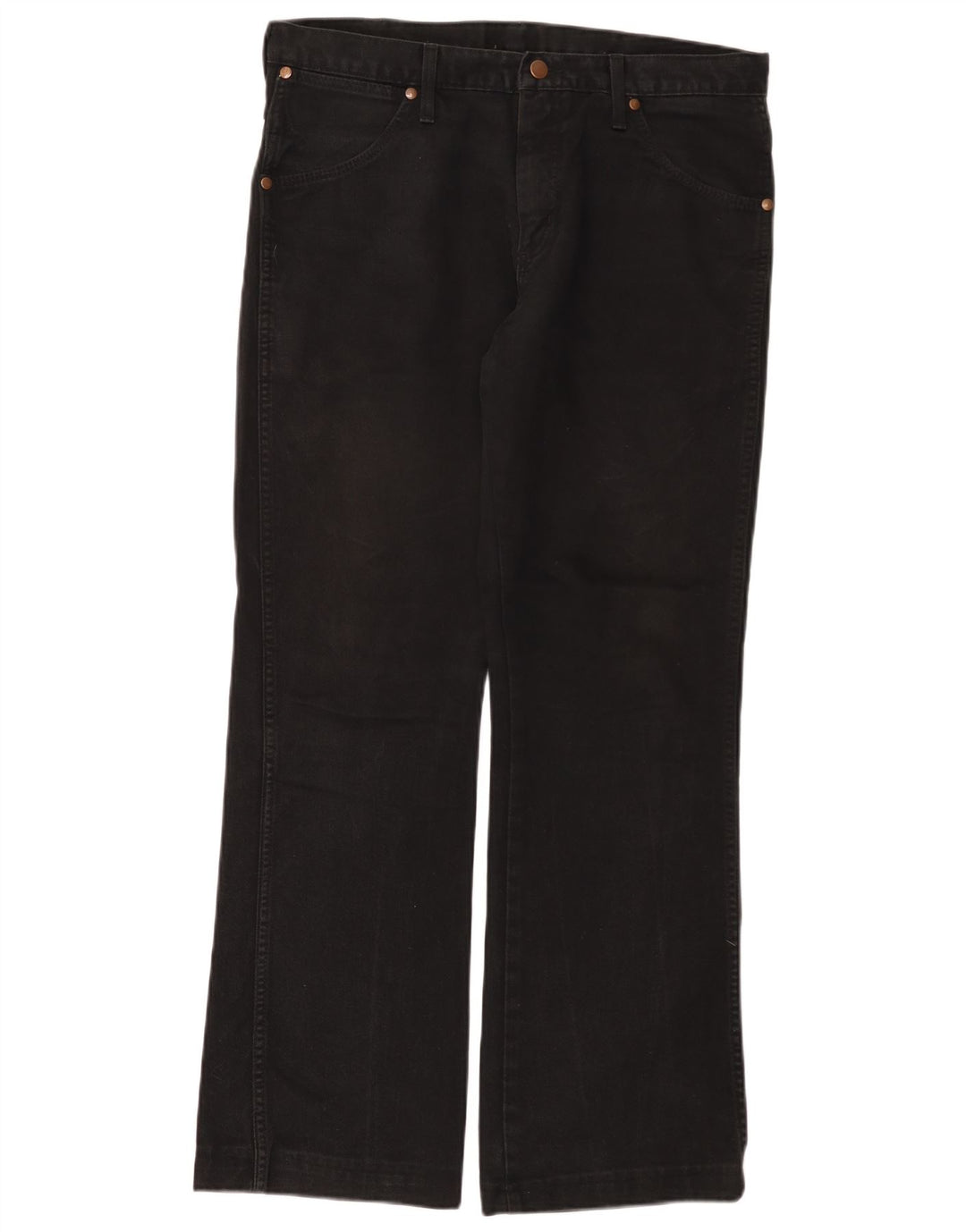 Wrangler muške traperice Dayton Bootcut W33 L31 crni pamuk