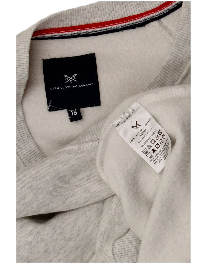 Crew Clothing Ženska prekomjerna majica s kratkim rukavima UK 18 XL Siva Flecked