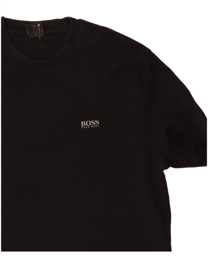 HUGO BOSS Ženska majica dugih rukava UK 14 Veliki crni pamuk