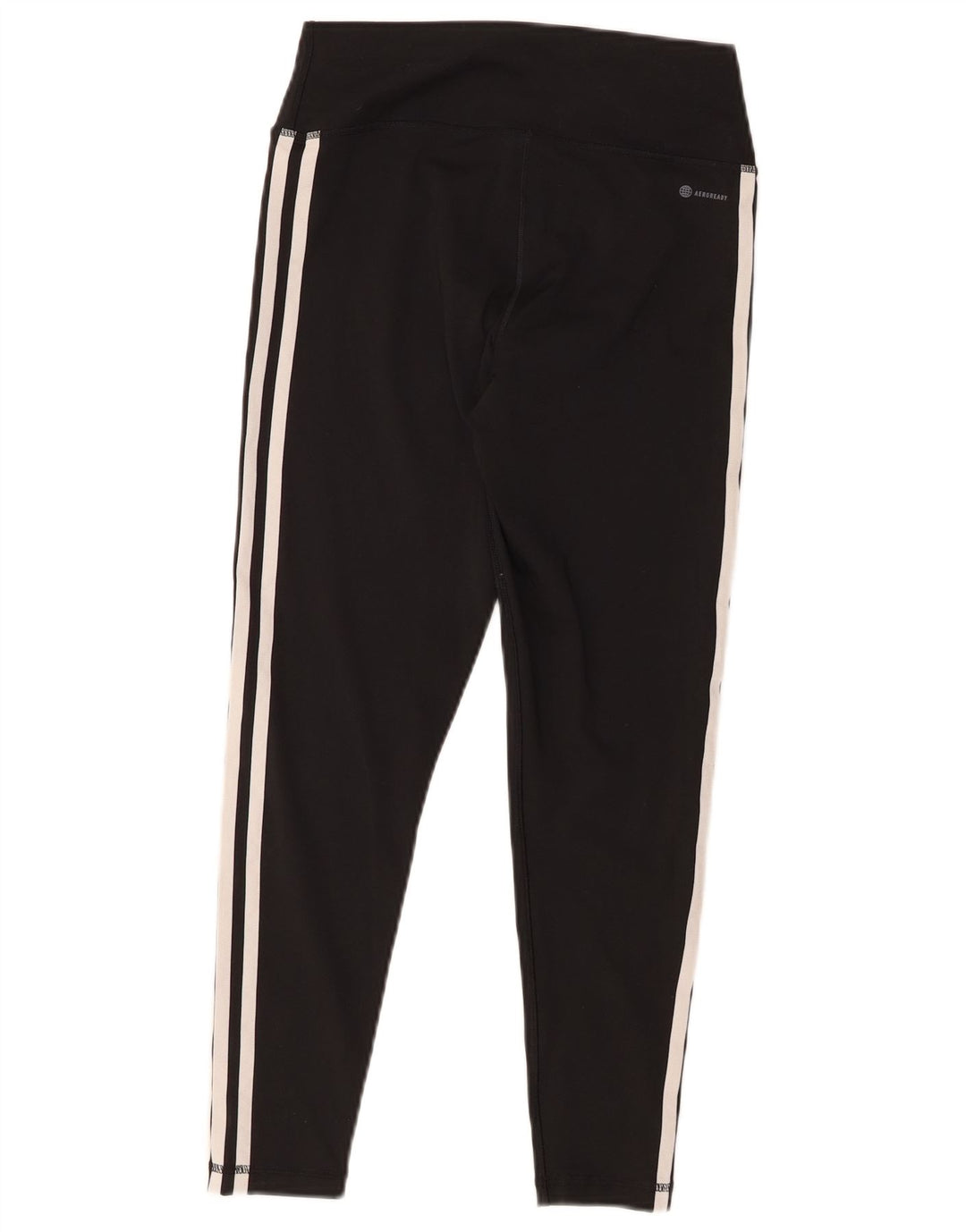 ADIDAS Womens Aeroready Leggings UK 12/14 Medium  Black Polyester