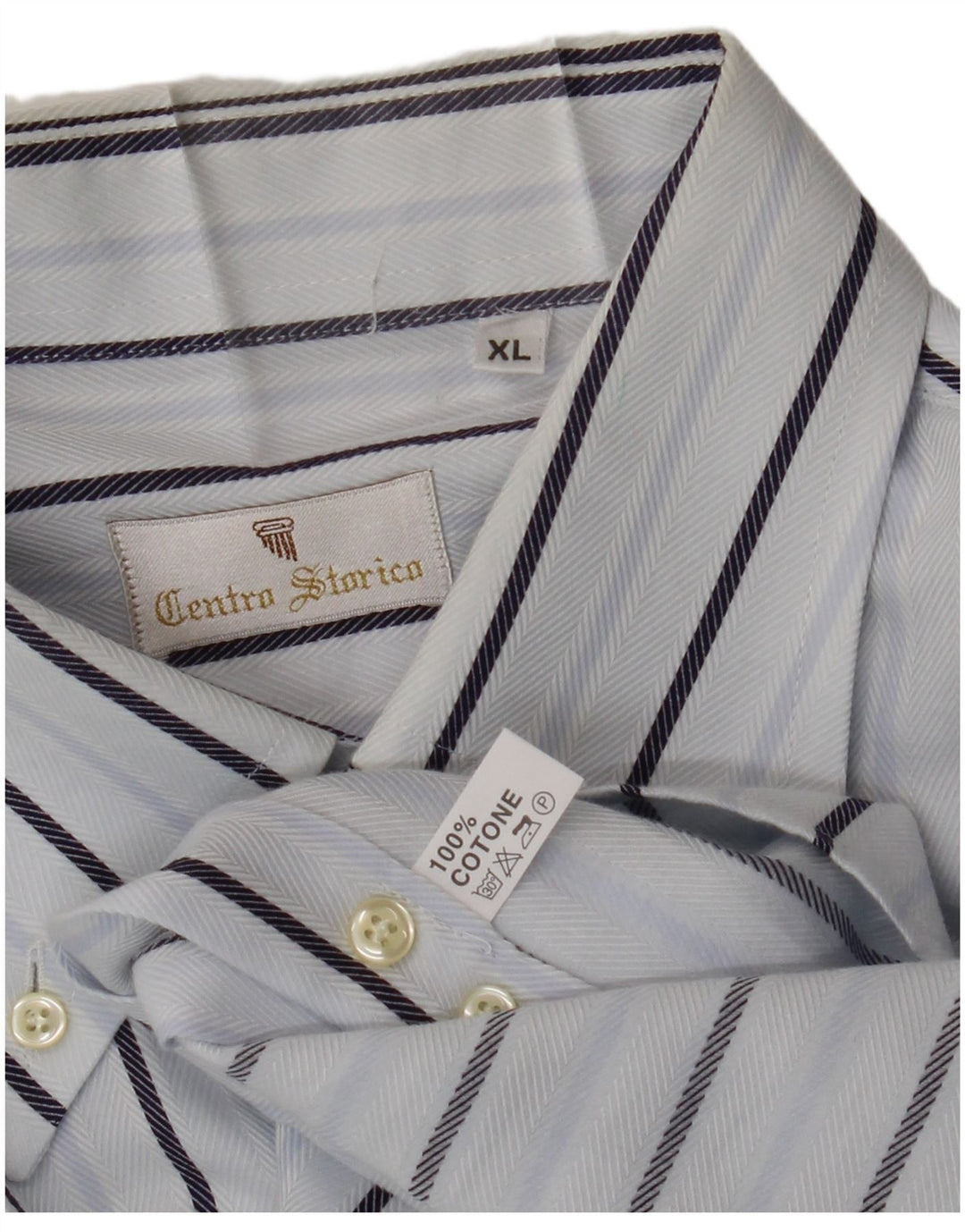 VINTAGE muška košulja XL pamuk s bijelim prugama
