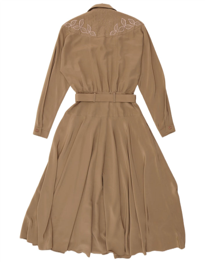 WALLIS ženska maksi haljina dugih rukava US 8 srednje bež boje