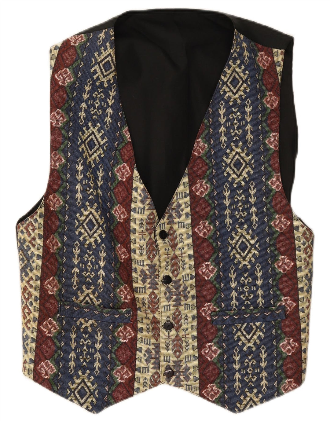 Vintage muški prsluk XS Višebojni Fair Isle