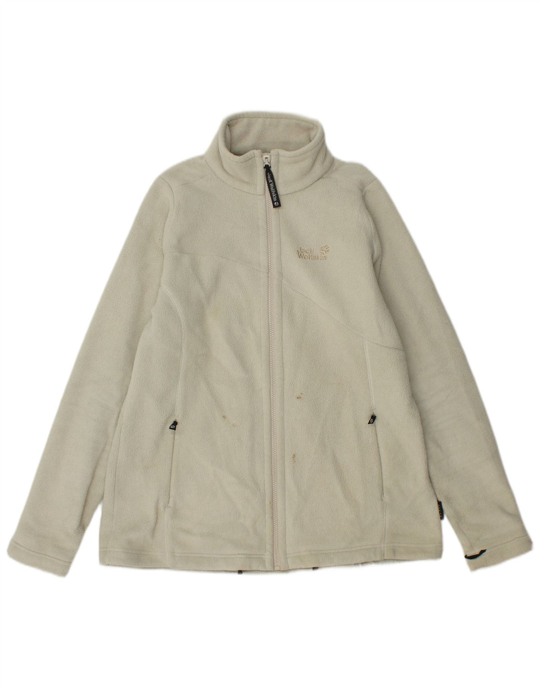 Jack Wolfskin Ženska grafička jakna od flisa UK 16 Large Off White Poliester