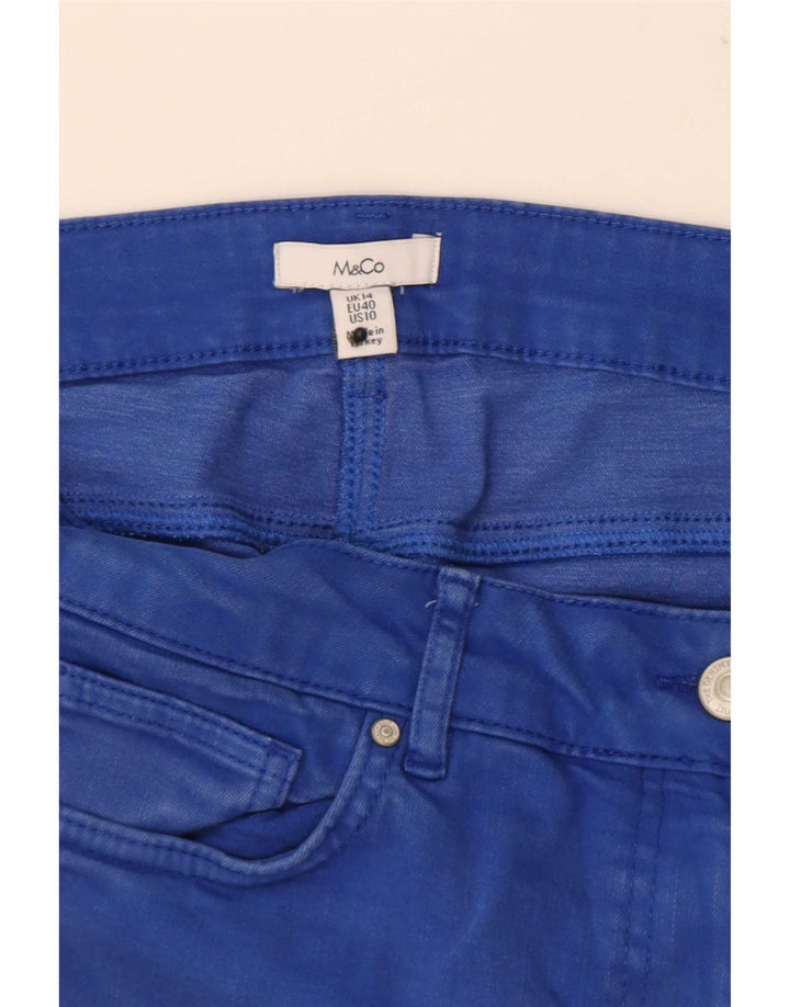 M&Co Ženske skraćene traperice UK 14 Large W34 L24 Plave