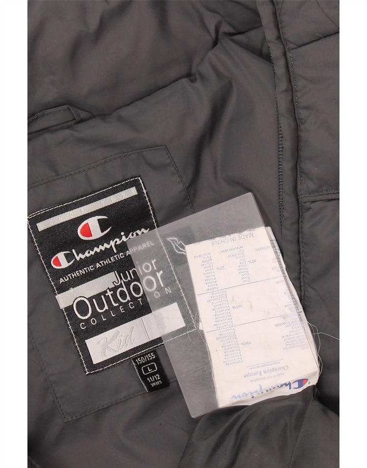 Champion Boys Podstavljena jakna 11-12 godina velika siva poliamida