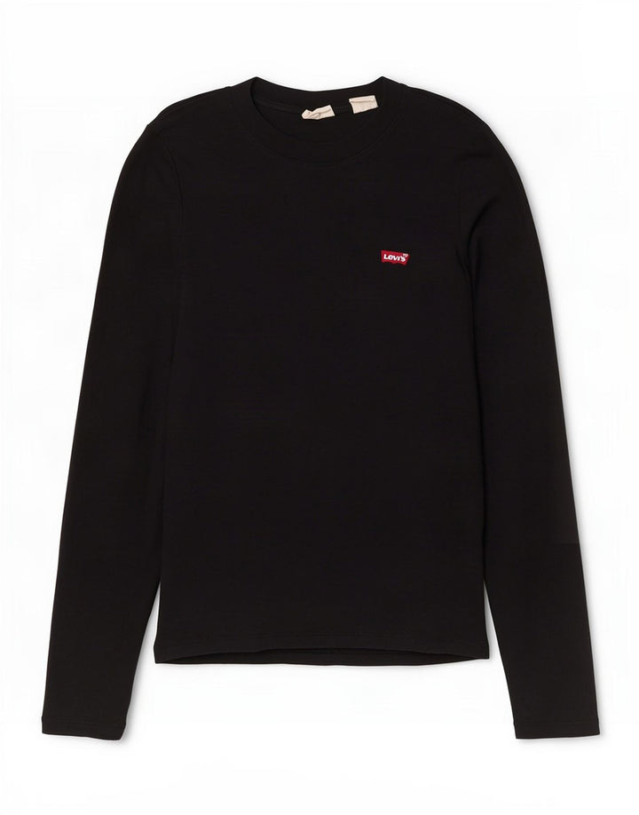 Levi's ženska majica dugih rukava UK 10, mali crni pamuk