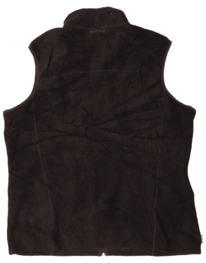 EDDIE BAUER Muška jakna od flisa s visokom postavom UK 42 XL crni poliester