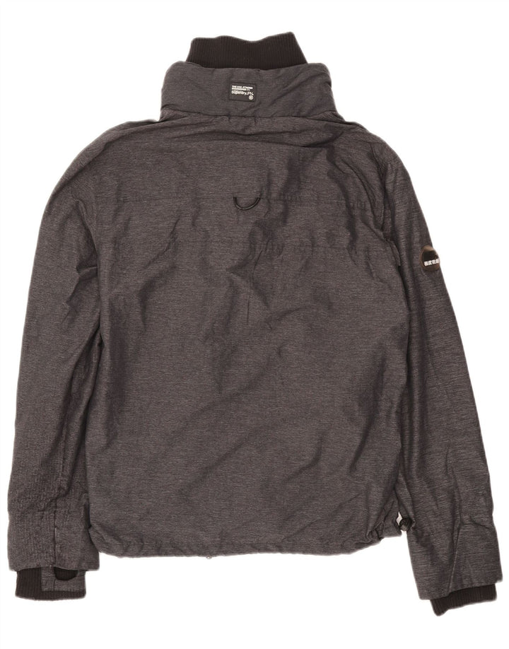 Superdry ženska kišna jakna UK 14 srednje sivi najlon