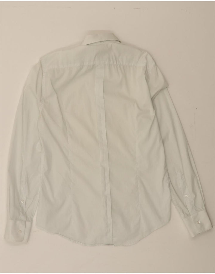TRUSSARDI Mens Shirt Size 39 Medium White Vintage Trussardi and Second-Hand Trussardi from Messina Hembry 