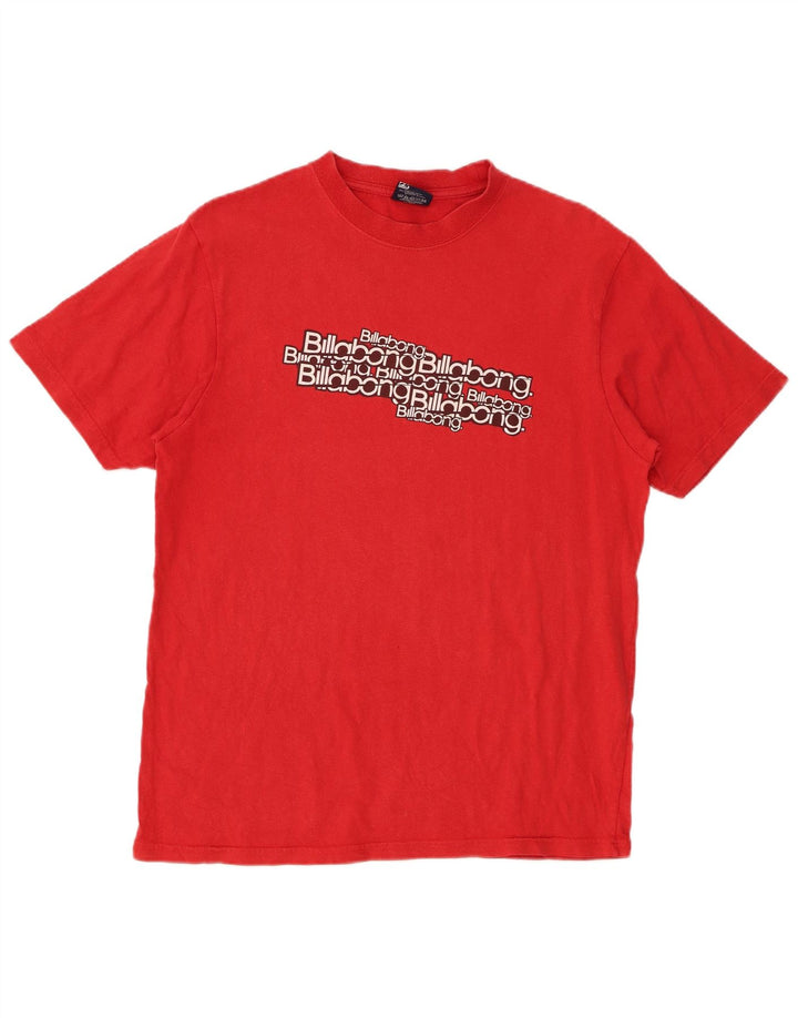 BILLABONG muška majica kratkih rukava srednje veličine, crveni pamuk