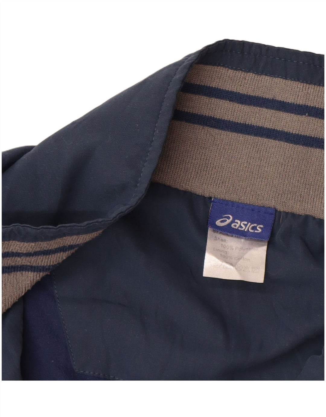 ASICS muška trenirka gornja jakna XL tamnoplavi poliester u boji