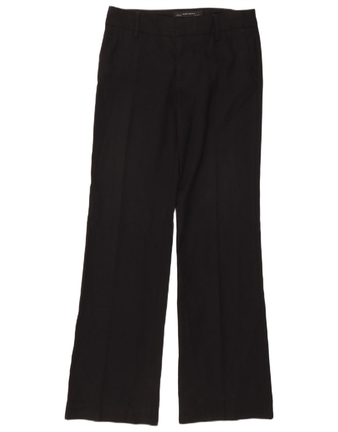 Zara ženske chino hlače s bootcutom EU 38 male W28 L32 crni poliester