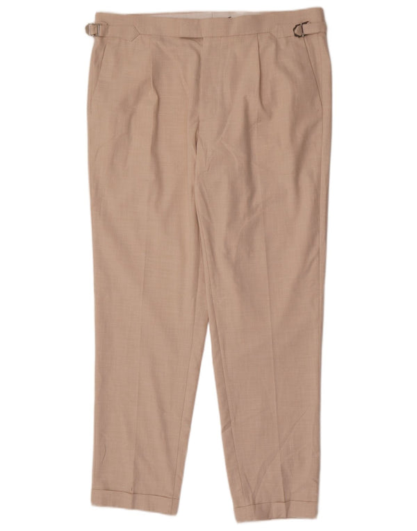 Marks & Spencer muške sužene chino hlače W36 L30 bež poliester