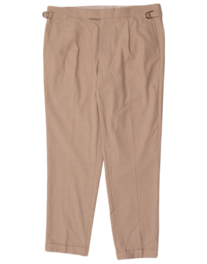Marks & Spencer muške sužene chino hlače W36 L30 bež poliester