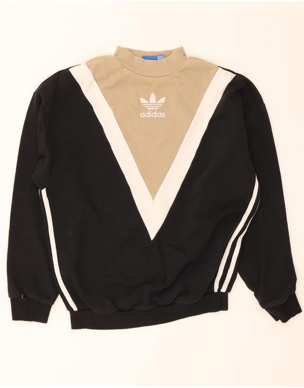 Adidas ženski džemper s grafičkim motivima UK 8 Small Black Colourblock