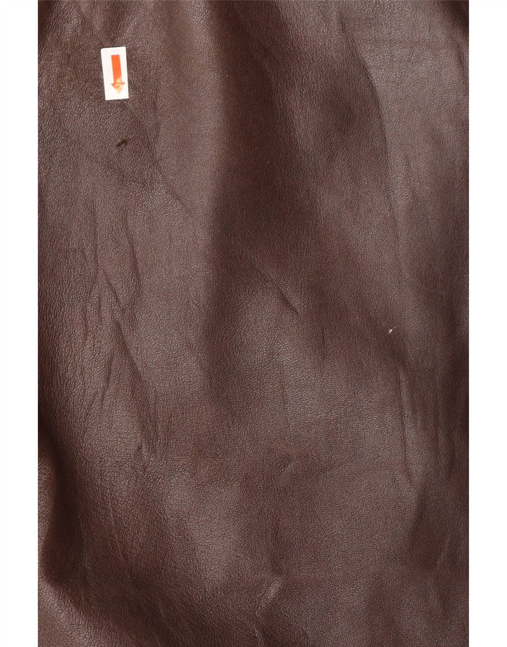 VINTAGE muška kožna jakna UK 38 Srednje smeđa