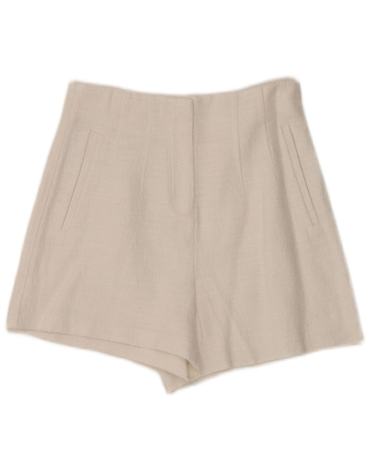 Zara ženske vruće hlačice visokog struka male W26 bijele