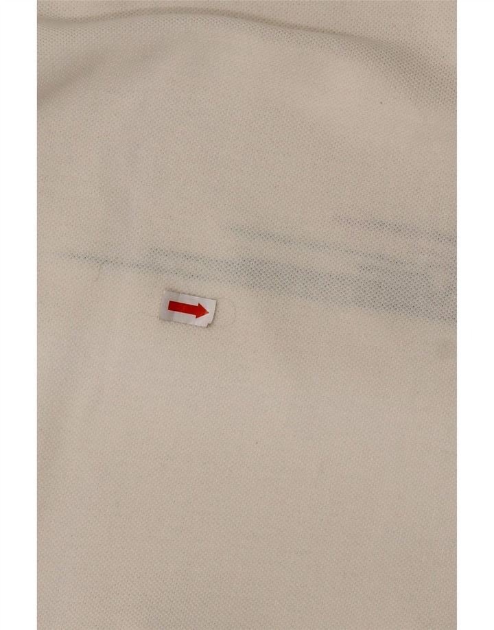 LACOSTE Muška polo majica Veličina 3 Mala bijela pamučna