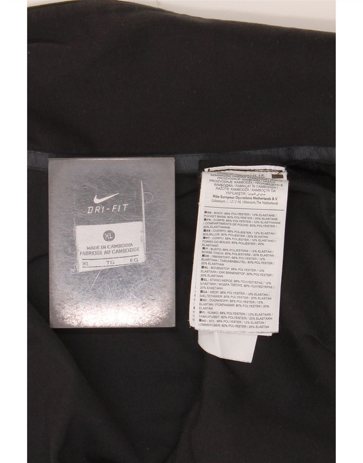 NIKE muška gornja jakna Dri Fit trenirke XL crni poliester